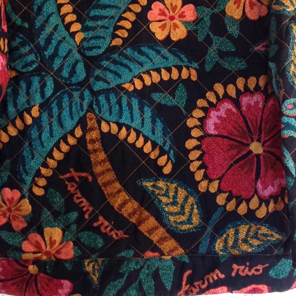 FARM Rio Flowerdoscopic Gabardine Jacket Floral Spring - Picture 12 of 16